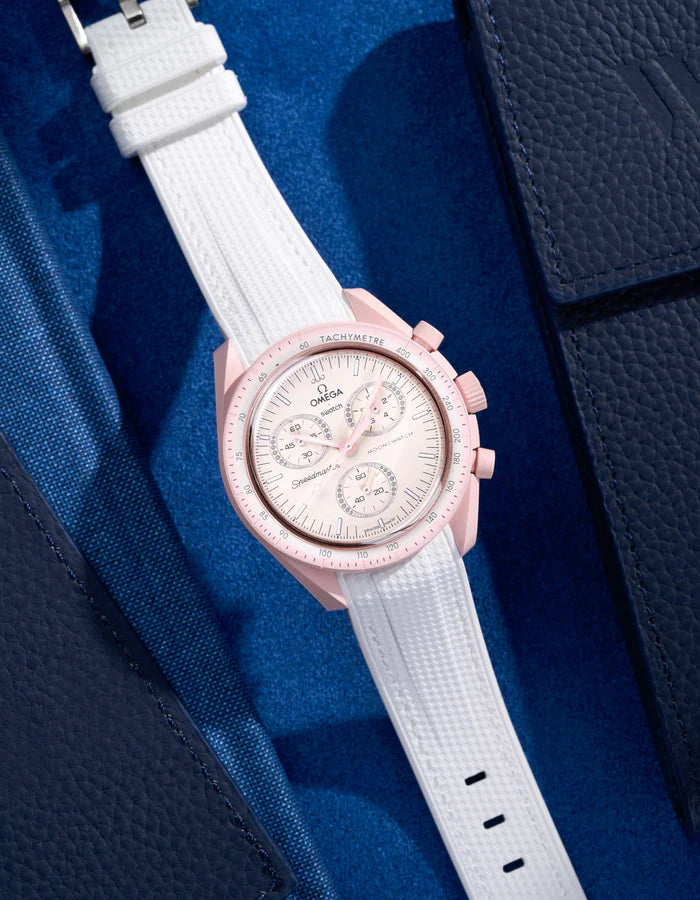 Pulseira de Borracha Curva Premium - Branca