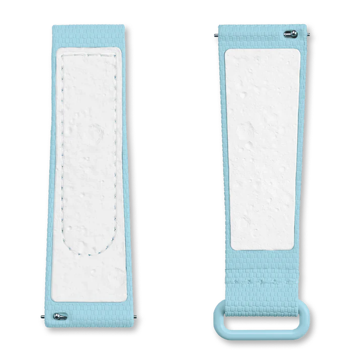 MOONSWATCH BORRACHA AZUL CLARO/BRANCO