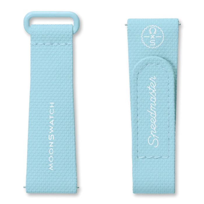 MOONSWATCH BORRACHA AZUL CLARO/BRANCO