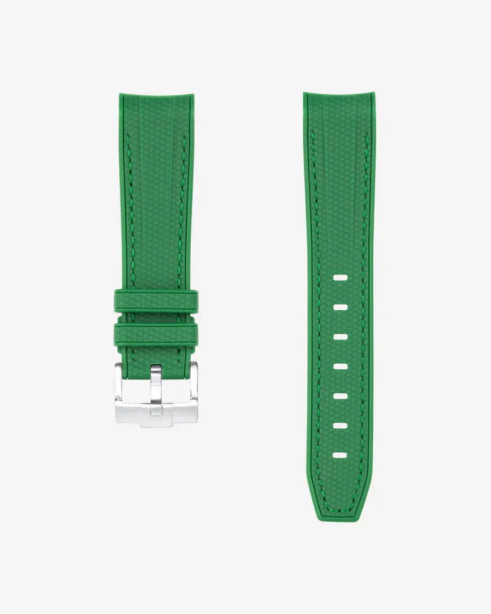 Pulseira de Borracha Curva Premium - Verde