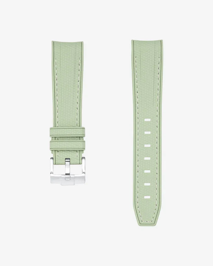 Pulseira de Borracha Curva Premium - Menta