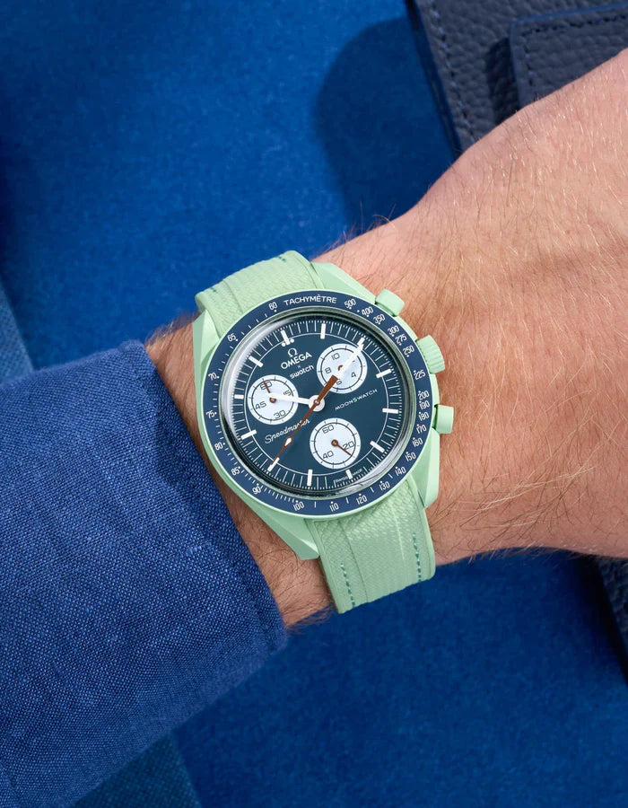 Pulseira de Borracha Curva Premium - Menta