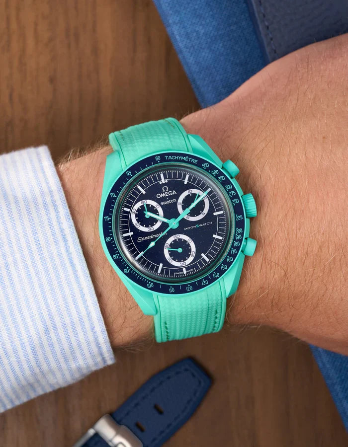 Pulseira de Borracha Curva Premium - Polar Verde Claro