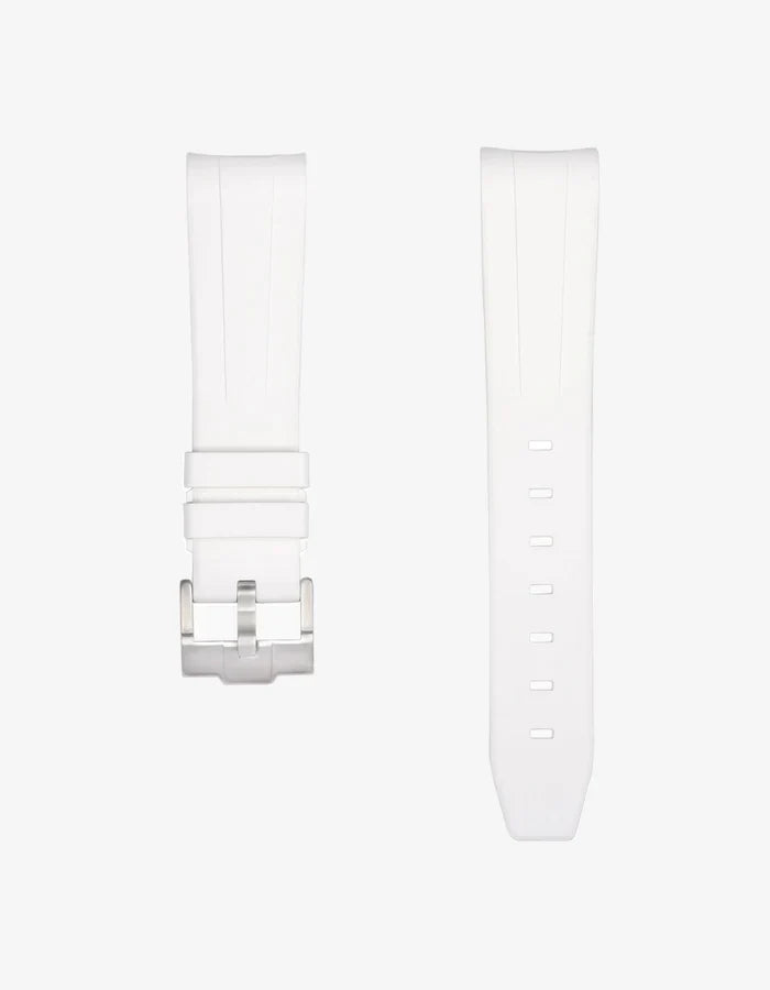 Pulseira de Borracha Curva - Branca